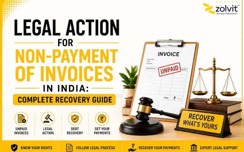 legal action for non payment of invoices in india
